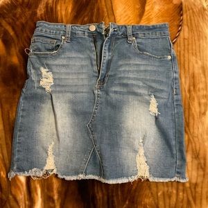 Blue jean skirt